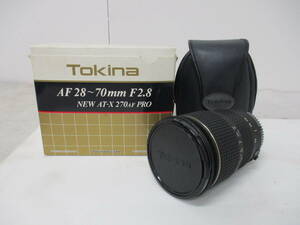 【難あり】Tokina/トキナー 標準ズームレンズ NEW AT-X 270 AF PRO 28-70mm f/2.8 キヤノン用 交換レンズ カメラレンズ Canon(31-2-17)