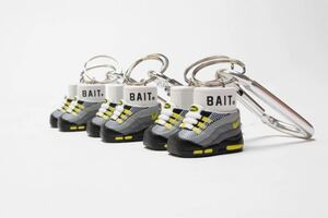 【超レア】ナイキ エアマックス 95 イエローグラデ NEON YELLOW ★ BAIT kokies Air Max 95 ミニチュアシューズ キーホルダー★ CT1689-001