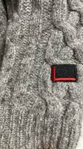 【激レア】FUBU レトロ タートルネックウール ニット セーター グレー ★ フブ フーブー レトロ Ｗool Knit 長袖 タートルネックセーター_画像4