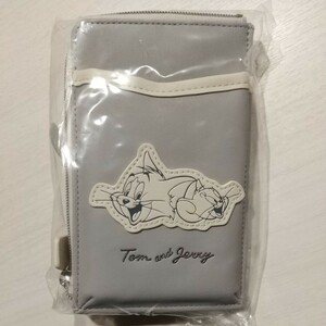 [ Tom and Jerry ] смартфон плечо сумка серый 