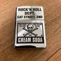 未使用品 CREAM SODA クリームソーダ Zippo ジッポ ライター シルバー　ピンクドラゴン_画像2