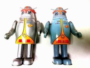 【ビリケン商会】キャプテンウルトラ　ロボット　ブリキ製ハック　２体セット