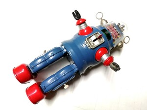 【LOBBY THE ROBOT】ロビー・ザ・ロボット型ブリキ製玩具【メーカー不明・全高約30cm】