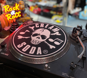 CREAM SODA　クリームソーダ　CSスリップマット　PD22GS-06C　ホワイト　DJスクラッチ　ターンテーブリスト　レコードプレーヤー用