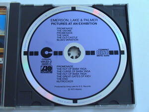 TARGET LABEL【W.Germany盤】EMERSON, LAKE & PALMER / PICTURES AT AN EXHIBITION 19122-2 全面銀圏蒸着盤 PDO刻印