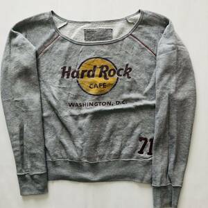 ハードロックカフェ　Hard Rock CAFE ワシントンD.C. M 裏起毛　スウェット　トレーナー　グレー