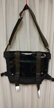 良品 TOKEN トーケン Lorimer Vinyl Messenger Bag 3WAY メッセンジャーショルダーバック リュック CORDURA マンハッタンポーテージ_画像3