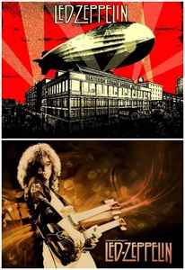 レッドツェッペリン/LED-ZEPPELIN ジミーペイジ クラフトポスター A3サイズ 2枚組 US直輸入品　限定版