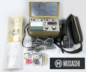 [通電OK] MUSASHI ムサシ 漏電遮断器 GRテスター LB-5 テスタ 電気工事 工具 説明書 ヒューズ コード付き 1993年製