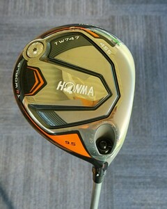 リシャフト品■HONMA TW747ドライバー■9.5°■ヘッドカバー付属■ホンマ■本間■ツアーワールド■TOUR WORLD