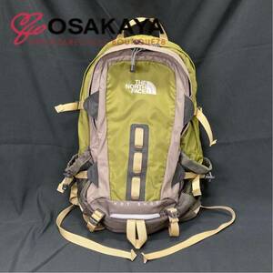 中古 THE NORTH FACE バックパック ホットショット T196/T596 グリーン グレー ナイロン ザノースフェイス リュックサック 大容量 バッグ