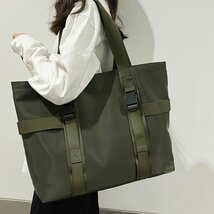 トートバッグ 大きめ メンズ レディース Military バッグ 撥水 MA-1 アウトドア キャンプ ジムバッグ 7987485 オリーブ 新品 1円 スタート_画像7