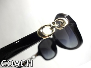 X3L057■本物■ コーチ COACH ブラック&ゴールド色 サングラス メガネ 眼鏡 メガネフレーム