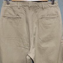 BUZZ RICKSON'S バズリクソンズ 1942 Type ミリタリー ワイド チノパンツ 42khaki size.M31/L34 カーキ M43036Q 裾擦れあり 東洋_画像5