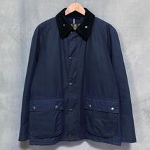 Barbour バブアー STRATHYRE WAX JACKET 中綿 キルティング ワックスコットン ジップ ジャケット size.S ネイビー チンスト付 型番.1802341_画像1