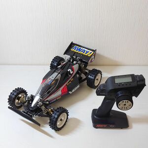 ガ5【100】1円～ 通電確認済 タミヤ 1/10 電動RC ラジコン 4WDレーシングバギー VQS / プロポ サンワ MX-V 2.4GHz まとめ