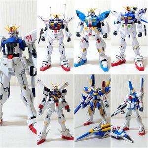 ズ37【80】1円～ ガンプラ 1/100 HG 1/144 塗装済 完成品 まとめ / ネオガンダム RXF91 F91 クロスボーンガンダムX1 Vダッシュガンダム 他