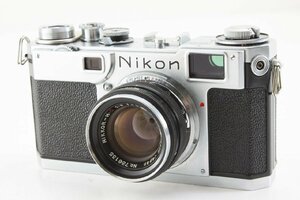 ◆難あり◆ニコン Nikon S2 ボディ 後期型 ブラックダイヤル + NIKKOR-H・C 5cm F2 ブラック