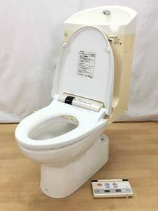 【良品】TOTO ☆リモコン付き☆ トイレ洋式便器(床排水)「CS978B」とウォシュレット一体型タンク「TCF9051LE」 #N11(ペールホワイト) 42