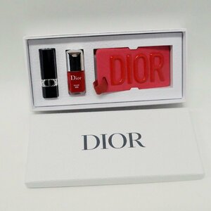 未使用 ディオール Christian Dior ラゲージ タグ セット ルージュ 999S サテン 口紅 ヴェルニ 999 ネイルエナメル