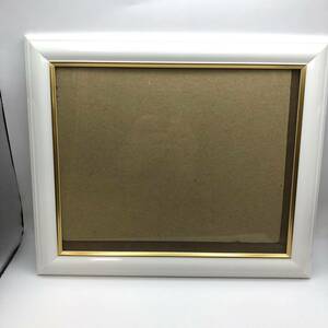 中古 額縁 フレーム素材不明 サイズ約 外310mm×265mm 内245mm×195mm 厚さ20mm 前面ガラス入り 