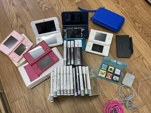 【DS333.1227R】☆ジャンク品？☆Nintendo　ニンテンドー　3DS　DS　おまとめ　カセット　ソフト　箱・説明書・タッチペン・充電器付き