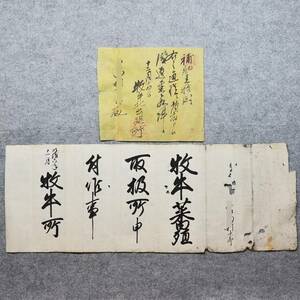 古文書 明治六年 牧牛蕃殖取扱所申付候事 牧牛所 (名東縣 美馬郡 重清村) 徳島県 牛乳 牧畜 関係資料