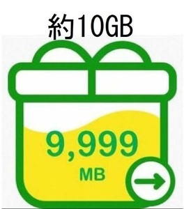 mineo パケットギフト 約10GB（9999MB） 送料無料