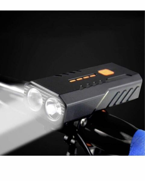 自転車ヘッドライト T6 高輝度充電式デュアルランプ自転車ランプマウンテンランプ