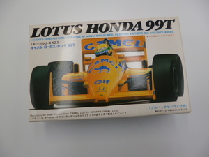 未組立 アオシマ LOTUS HONDA 99T キャメル ロータス ホンダ 1/43 プルバックゼンマイ使用 激安1円スタート