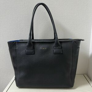 【再値下げ】【新品同様】FURLA フルラ　CAPRICCIO カプリッチョ　トートバッグ　ブラック　黒　レザー