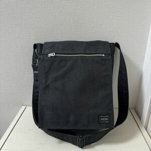 【大幅値下げ】【美品】定価24,750円　ポーター スモーキー ショルダーバッグ PORTER SMOKY ブラック　黒　592-07628