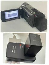 J305-K32-3177 Canon キャノン フルハイビジョンビデオカメラ iVIS HF11 日本製 32GB バッテリー/充電器/備品付 通電OK 初期化済②_画像10