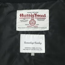 極美品 Sevendays=Sundays 英国老舗 HARRIS TWEED ハリスツイード コラボ G-9 スウィングトップ ハリントンジャケット ブルゾン Ｍ メンズ_画像6