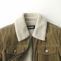 【70-80's ヴィンテージ！】極美品 DIESEL ディーゼル 裏ボア ワッペン付きトラッカージャケット ベージュ S【参考価格￥40,700-】_画像2