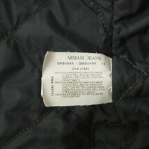 美品 ジョルジオ・アルマーニ ARMANI JEANS ナイロンツイル パディングジャケット 48 JP:L ブルゾン 中綿入り メンズ 裏キルティング_画像6