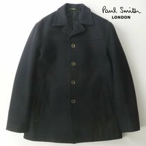 美品 日本製 PAUL SMITH LONDON ポールスミス ロンドン PS-6149 チェスタージャケット 紺 ネイビー L メンズ コート【相場価格￥49,500-】_画像1