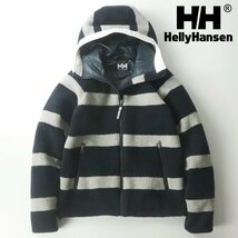 美品 HELLY HANSEN ヘリーハンセン HE51392 Orland Jacket オーランドジャケット ボーダーフリースパーカ S【相場価格￥13,200-】-_画像1