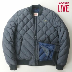 美品 LACOSTE L!VE ラコステライブ キルティング ダウンジャケット 48 JP:S ブルゾン ボンバー メンズ【相場価格￥36,960-】