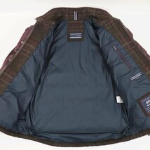 相場価格￥58,500- 美品 イタリア製 TOMMY HILFIGER トミーヒルフィガー MOON社 ツイードｘナイロン ダウンジャケット チェック M_画像5