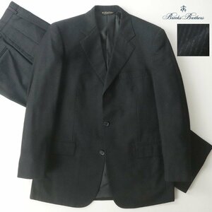 美品 BROOKS BROTHERS ブルックスブラザーズ 3シーズン シングルスーツ ネイビー ストライプ 39R/33 JP:M-L【相場価格￥97,900-】-