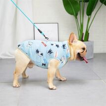 イエローLサイズ◆【残り数枚】犬服 中型犬用 フレブル ドッグウェア ダウン風 アウター Dカン付き 新品 フレンチブルドッグ ジャケット_画像7