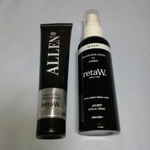 【中古】retaW ALLEN body cream + fabric spray 2点セット ボディクリーム ファブリックミスト スプレー 香水 フレグランス 