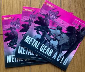 最終在庫★未開封　PSPソフト　メタルギアアシッド　METAL　GEAR　ACID　予約特典ステッカー3枚セット　非売品