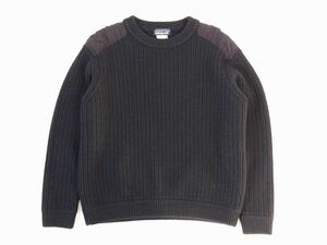 【廃番】patagonia クルーネック ニット 黒M パタゴニア コマンドセーター 肩パッチ フィールド 51335