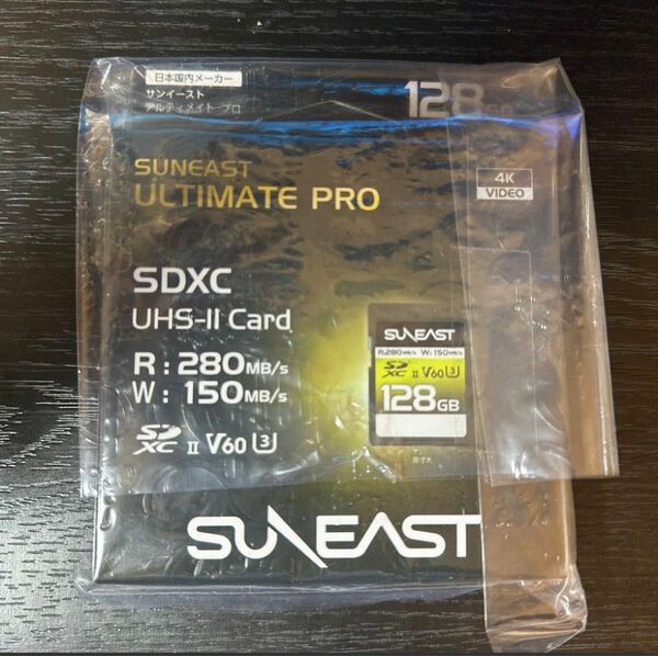 SUNEAST SDXCカード UHS-II V60 U3 4K UHD ULTIMATE PROメモリーカード (128GB)