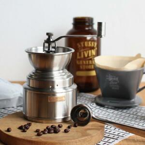 希少! STUSSY Livin' GENERAL STORE ステューシー リビン GS Coffee Mill コーヒーミル ステンレス