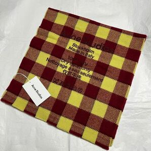 新品 Acne Studios アクネストゥディオズ チェック ウールスカーフ マフラー ストール ユニセックス