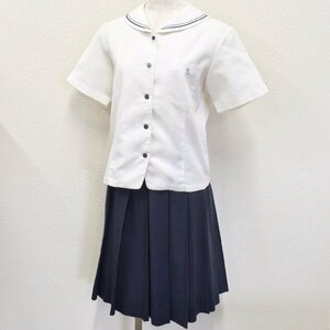 A170/A(中古)愛知県 愛知啓成高校 女子制服2点 /M/W69/丈56/ブラウス/夏スカート/VARSITYMATE/夏服/夏用/学生服/中学校/高校