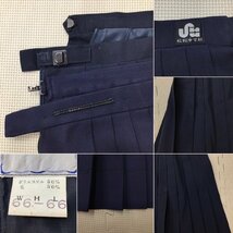 O349/(中古)兵庫県 松陽中学校 女子制服5点 /M/6/W66/セーラー/スカート/スカーフ/夏服/冬服/紺/青紺/白/中学校/高校/女子学生/学生服_画像9